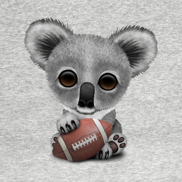 Cute Baby Koala Playing With Football by jeffbartels